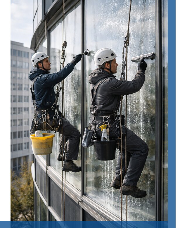 Мойка панорамных окон в Сибае от 360 р. заказать у ВЫСОТНИК-Сба