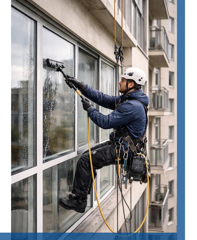 Мойка балконного остекления в Сибае от 3597 р. | ВЫСОТНИК-Сба