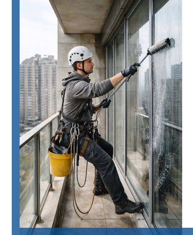 Профессиональная мойка балконного остекления в Сибае