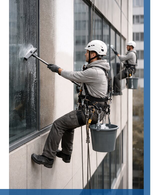 Мойка фасадов зданий в Сибае под ключ от 360 р. | ВЫСОТНИК-Сба