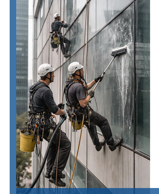 Профессиональная высотная мойка фасадов зданий в Сибае
