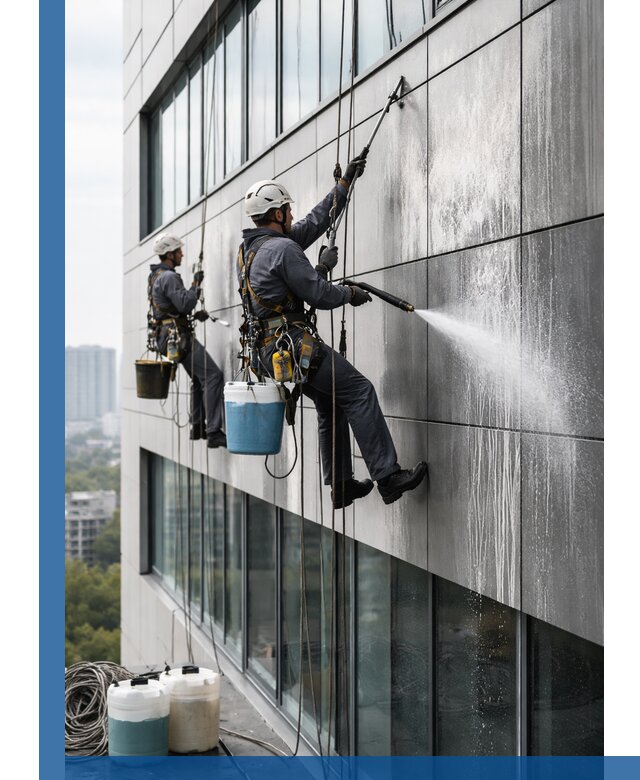 Профессиональная мойка вентилируемых фасадов в Сибае