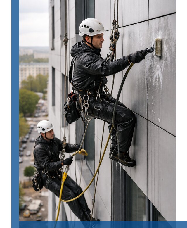Профессиональная мойка фасада из композита в Сибае
