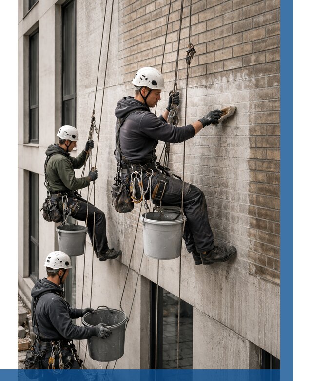 Удаление высолов с фасада в Сибае от 257 р. | ВЫСОТНИК-Сба