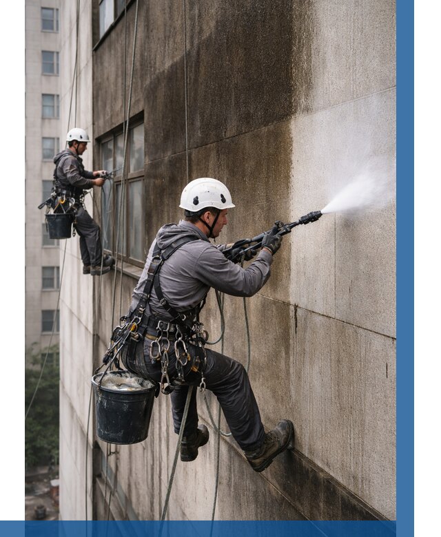 Очистка фасада от копоти в Сибае от 257 р. | ВЫСОТНИК-Сба