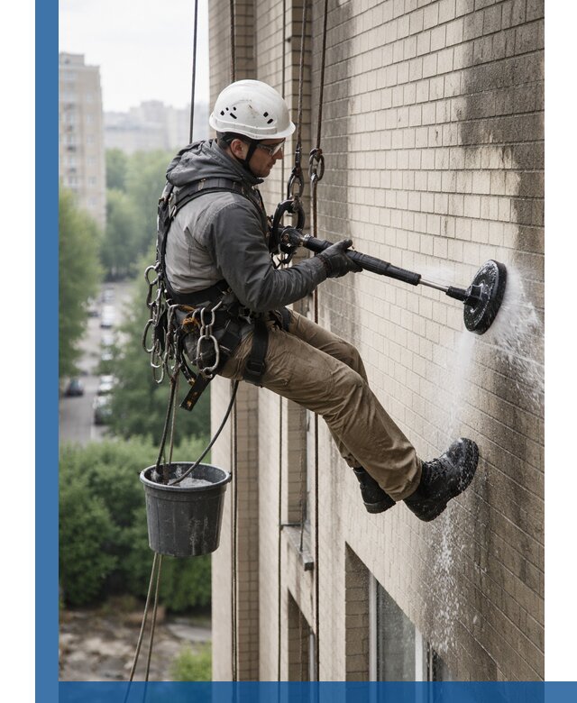 Очистка фасада от копоти в Сибае профессионально и безопасно