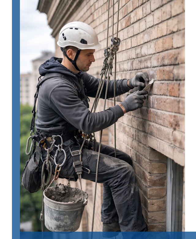 Качественный ремонт кирпичной кладки фасада в Сибае с гарантией