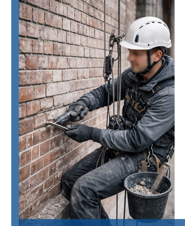 Расшивка кирпичных швов фасадов и стен, ремонт в Сибае