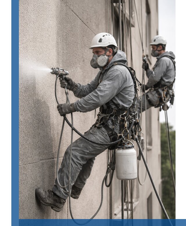 Безвоздушная покраска фасадов зданий в Сибае профессионально