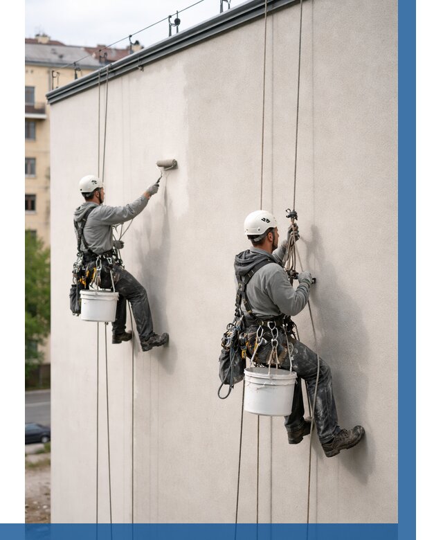 Покраска оштукатуренного фасада в Сибае от 329 р. | ВЫСОТНИК-Сба