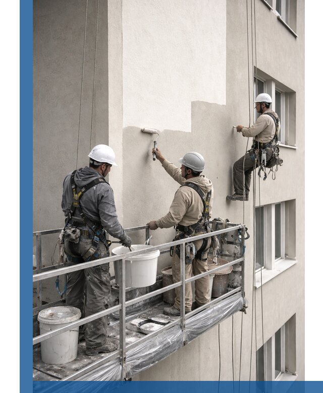 Покраска оштукатуренного фасада в Сибае под ключ с гарантией