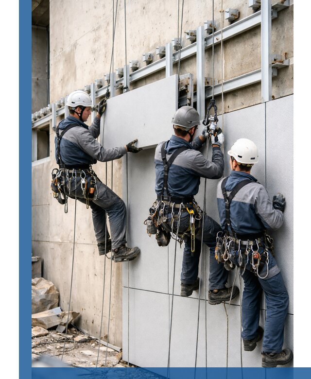 Монтаж вентилируемого фасада в Сибае под ключ с гарантией качества