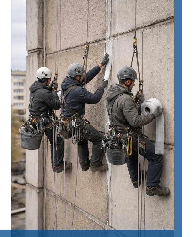 Ремонт межпанельных швов в Сибае от 771 р. | ВЫСОТНИК-Сба