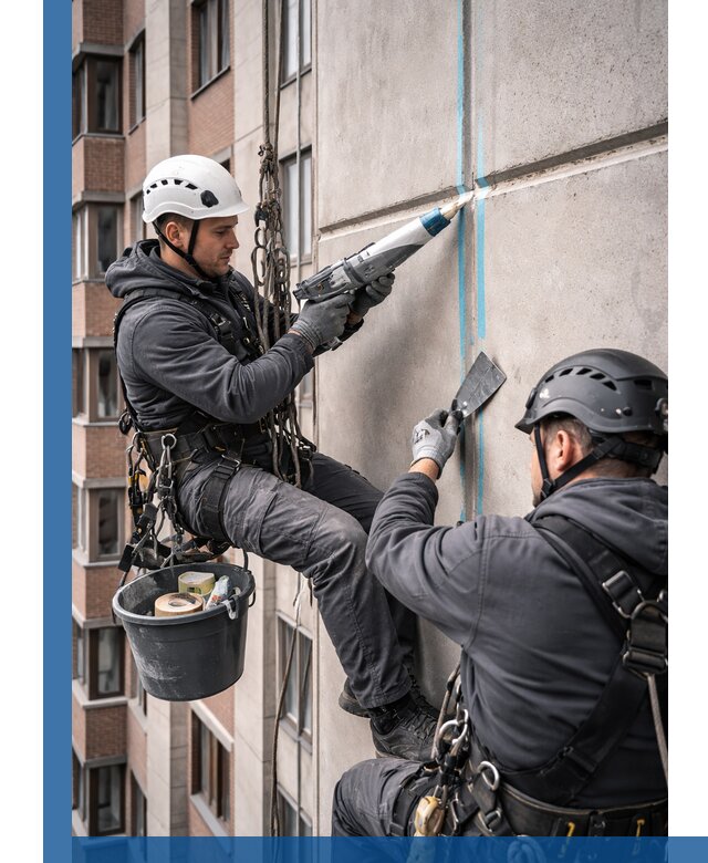 Вторичная герметизация швов фасада и кровли в Сибае