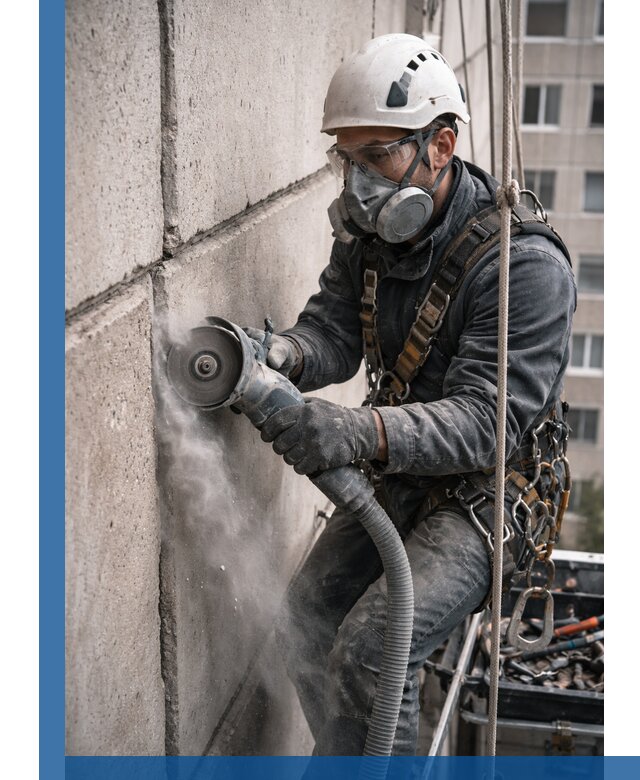 Штробление межпанельных швов в Сибае качественно и быстро