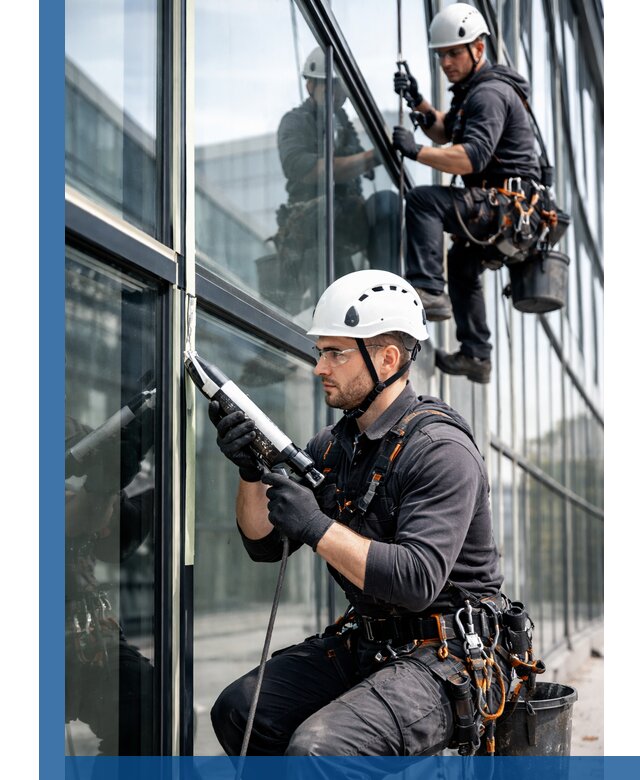 Герметизация витражных швов в Сибае для зданий и фасадов