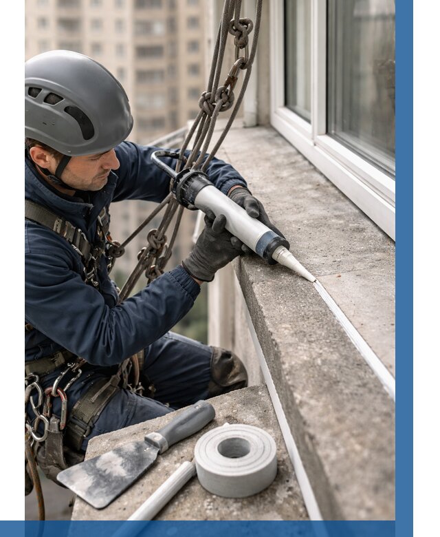 Герметизация балконного козырька в Сибае от 4624 р. | ВЫСОТНИК-Сба