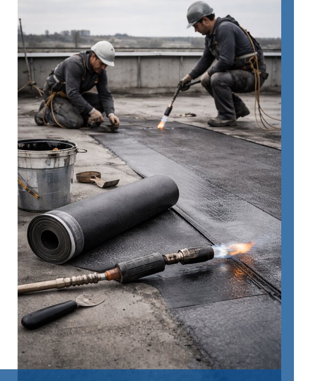 Ремонт рулонной кровли в Сибае от 668 р. | ВЫСОТНИК-Сба