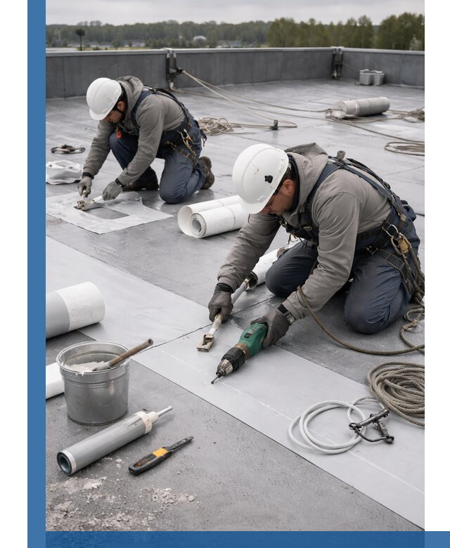 Ремонт мембранной кровли в Сибае качественно и с гарантией