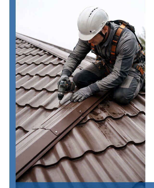 Ремонт металлочерепицы на крыше в Сибае профессионально