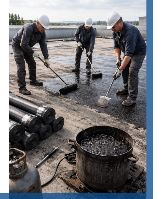 Гидроизоляция кровли мастикой в Сибае от 617 р. | ВЫСОТНИК-Сба