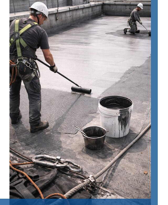 Гидроизоляция кровли жидкой резиной в Сибае от 514 р. | ВЫСОТНИК-Сба