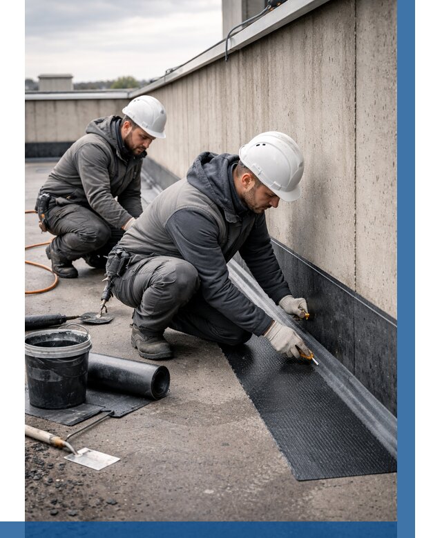 Гидроизоляция примыканий на кровле в Сибае от 925 р. | ВЫСОТНИК-Сба