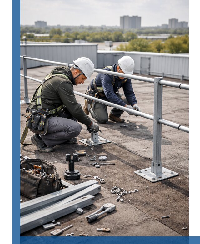 Монтаж кровельного ограждения в Сибае под ключ с гарантией