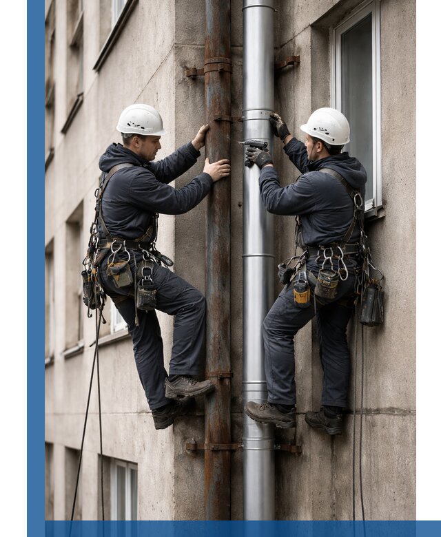 Замена водосточных труб в Сибае: монтаж и демонтаж под ключ