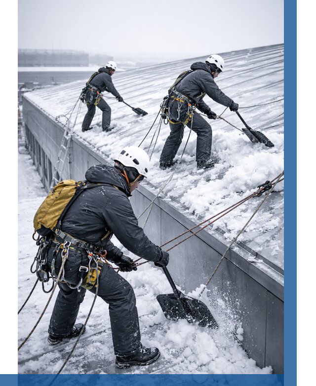 Очистка навесов от снега в Сибае от 4624 р. | ВЫСОТНИК-Сба