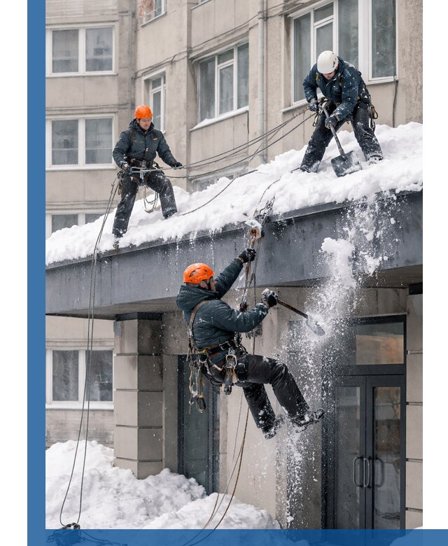 Безопасная очистка навесов от снега в Сибае круглогодично