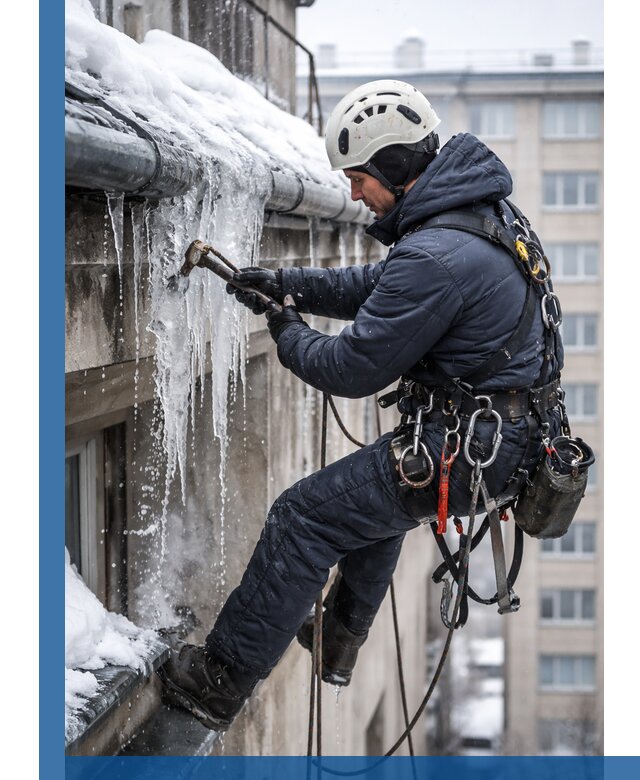 Удаление наледи и чистка водостоков в Сибае оперативно и безопасно