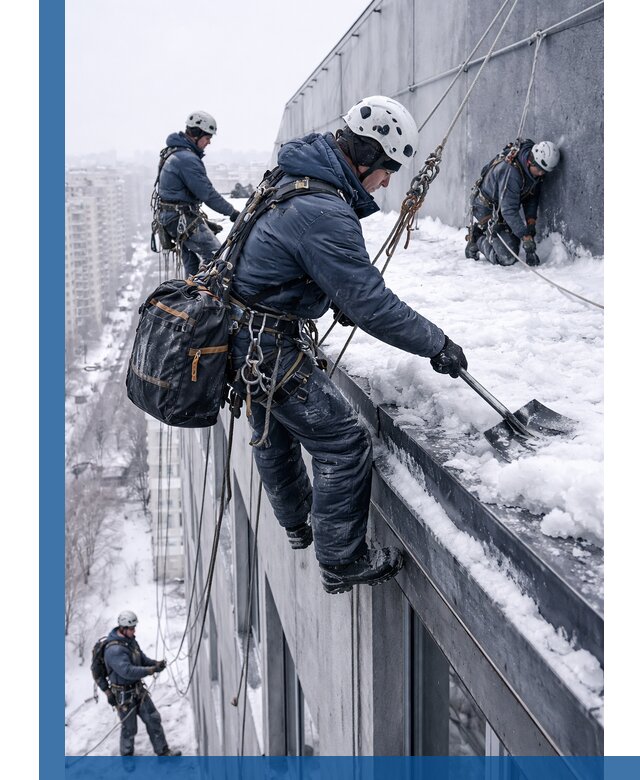 Абонентское обслуживание кровли зимой в Сибае регулярный уход