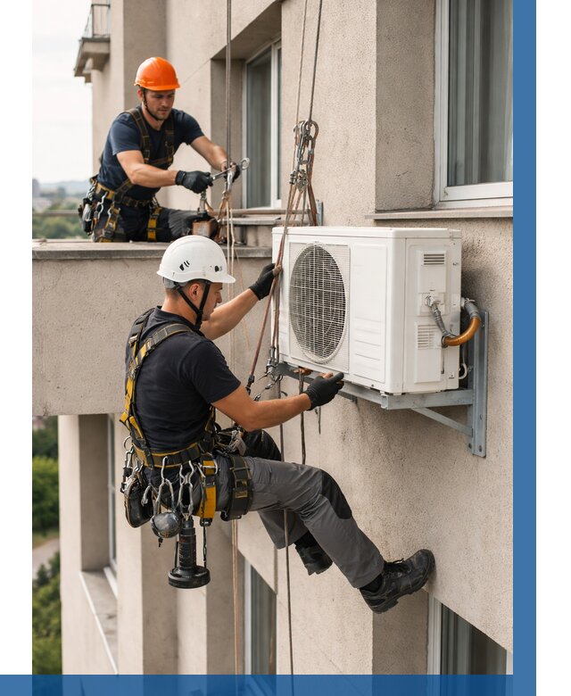 Монтаж внешнего блока кондиционера в Сибае от 6679 р. | ВЫСОТНИК-Сба