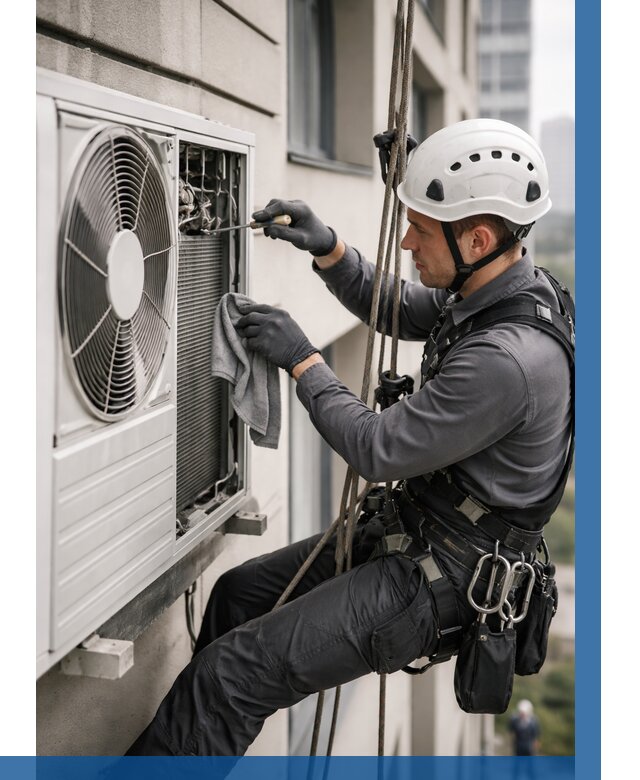 Обслуживание внешнего блока кондиционера в Сибае от 2775 р.ВЫСОТНИК-Сба