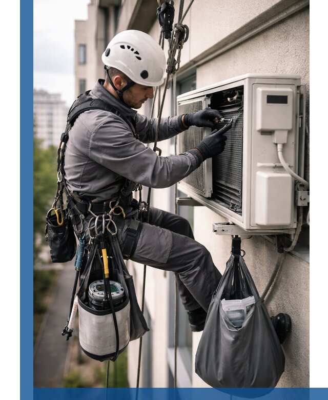 Обслуживание внешнего блока кондиционера в Сибае профессионально