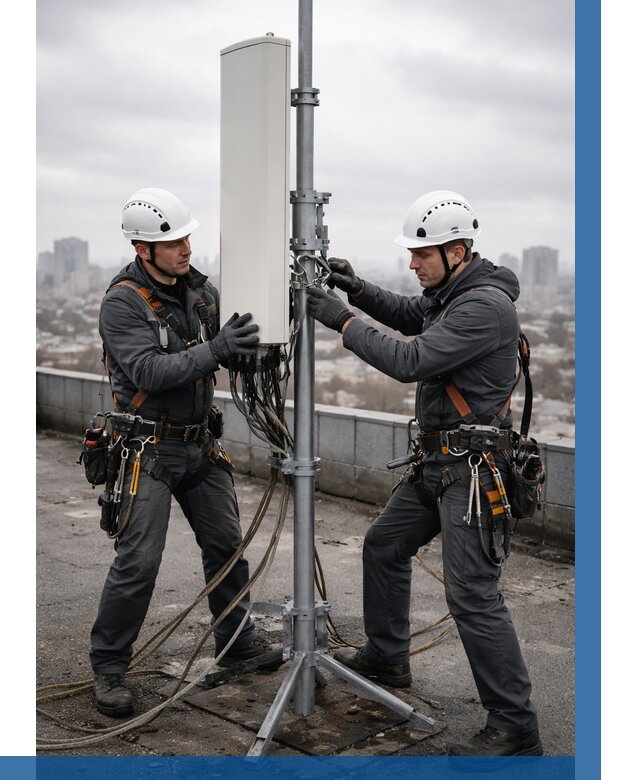 Монтаж антенн связи на крыше в Сибае от 8735 р. | ВЫСОТНИК-Сба