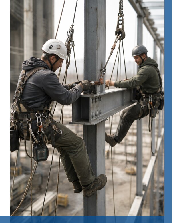 Монтаж металлоконструкций на высоте в Сибае от 3597 р. | ВЫСОТНИК-Сба