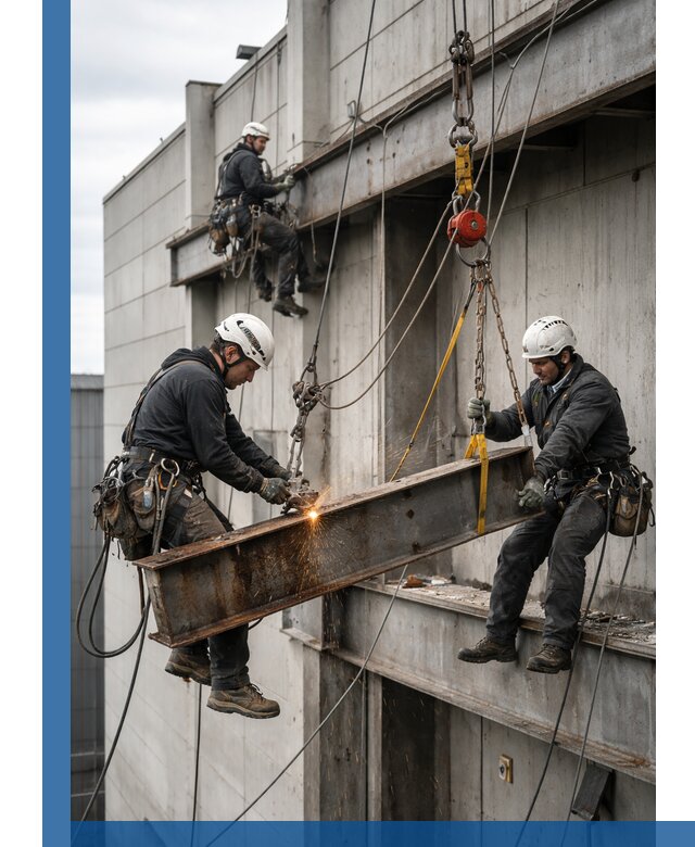 Демонтаж металлоконструкций на высоте в Сибае под ключ