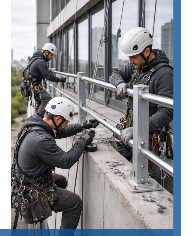 Монтаж ограждений на высоте в Сибае, от 1233 р. | ВЫСОТНИК-Сба
