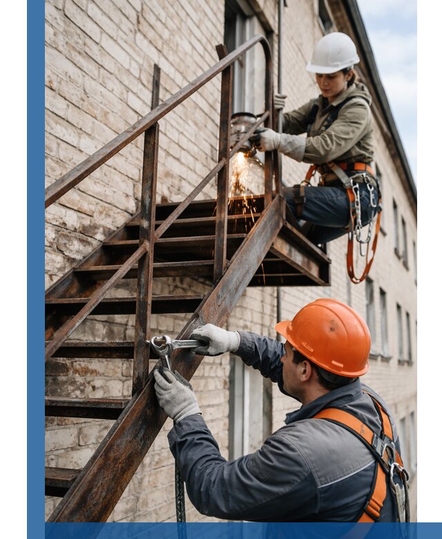 Ремонт и восстановление пожарных лестниц с выездом в Сибае