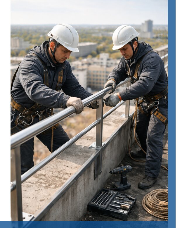 Монтаж перил на высоте в Сибае от 2569 р. | ВЫСОТНИК-Сба