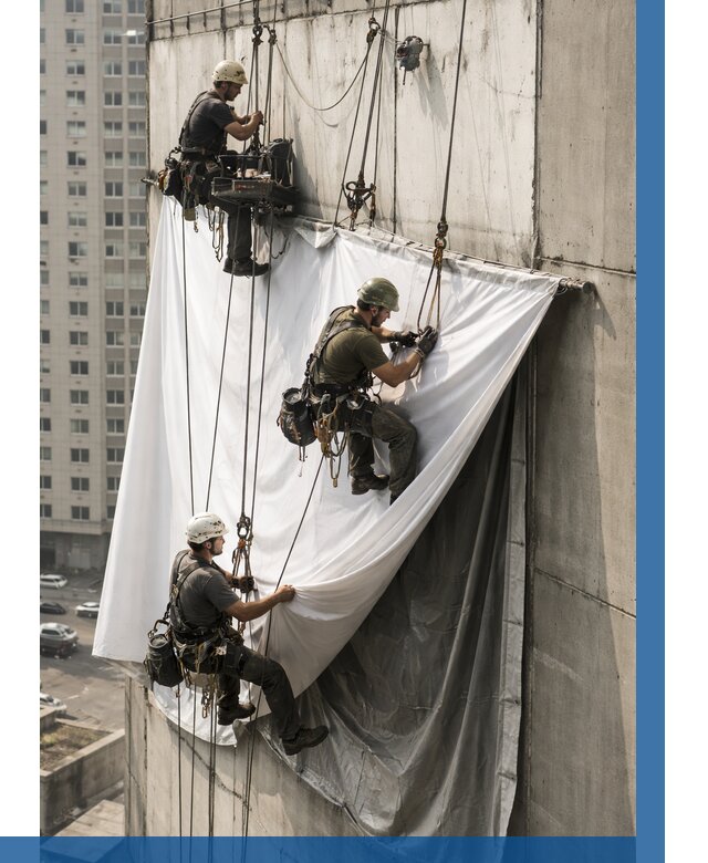 Замена баннерного полотна в Сибае от 6679 р. | ВЫСОТНИК-Сба—заказать