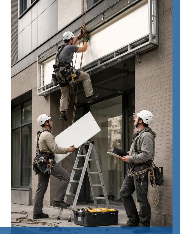 Монтаж светового короба в Сибае от 6679 р. | ВЫСОТНИК-Сба