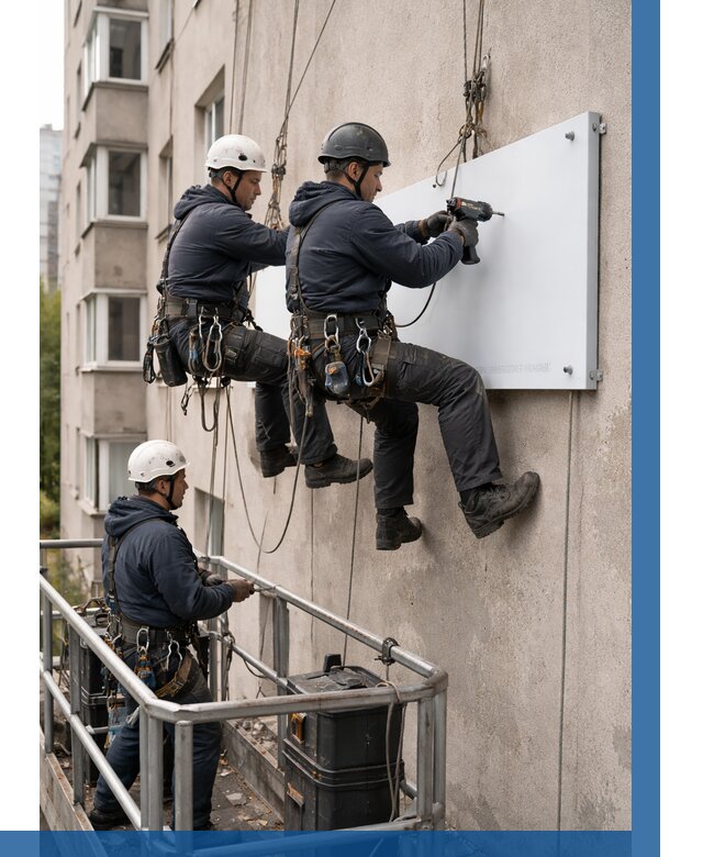 Монтаж табличек и указателей в Сибае от 3597 р. | ВЫСОТНИК-Сба