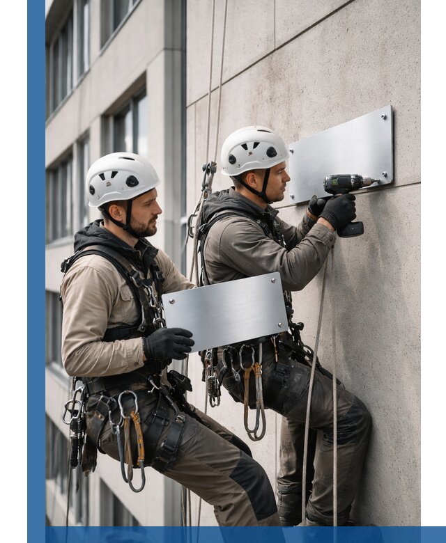 Монтаж табличек и указателей в Сибае для зданий и сооружений