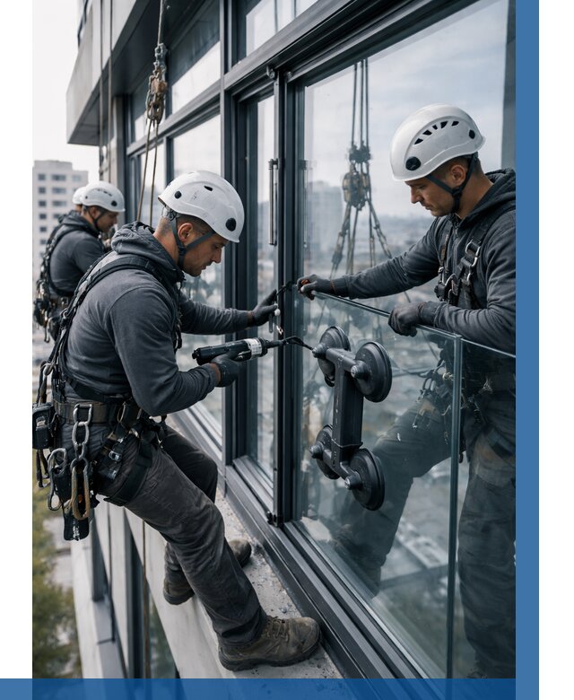 Витражное остекление зданий в Сибае от 3597 р. | ВЫСОТНИК-Сба