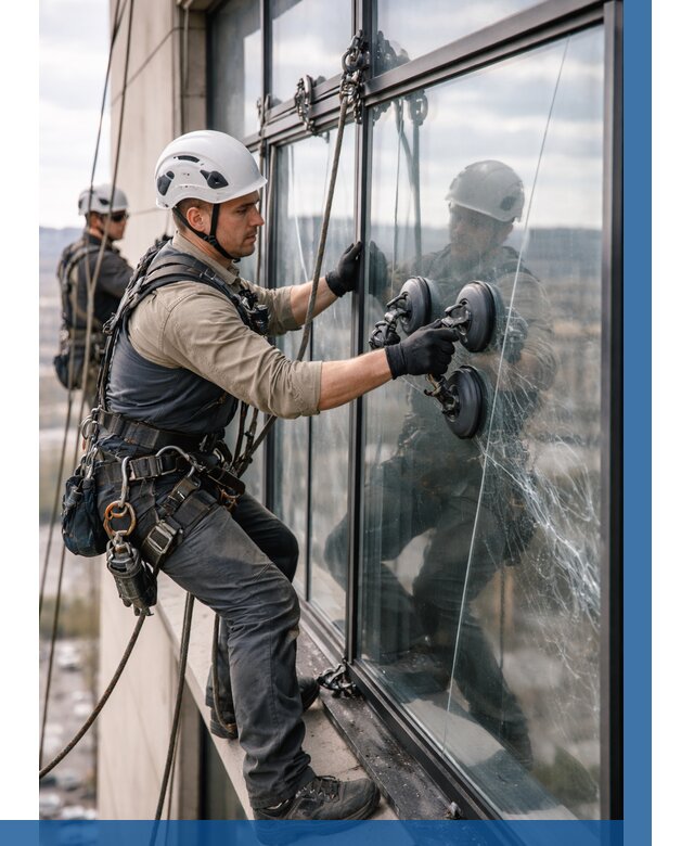 Замена стекла в витраже в Сибае под ключ от 8735 р. | ВЫСОТНИК-Сба