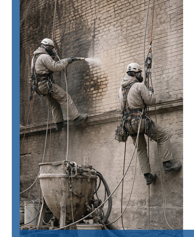 Пескоструйная очистка фасадов в Сибае профессионально