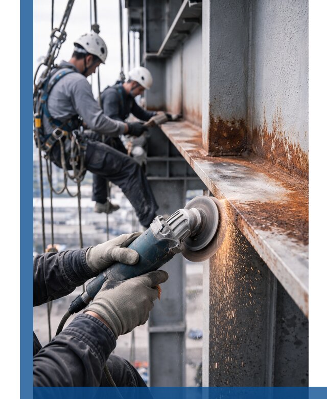 Зачистка металла от ржавчины и подготовка поверхностей в Сибае